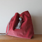 <値下げ&送料込み>別珍きんちゃくbag＊ピンク