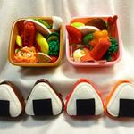 フェルトdeおかずの交換っこ♪　お弁当2人分
