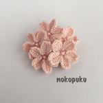 桜のブローチ レース編み