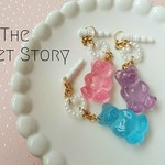 ツヤツヤくまさんの甘いキャンディ☆イヤホンジャックピアス / ストラップ