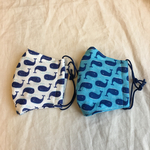  子供用4重ガーゼ立体マスク２枚セット#クジラ#3サイズ展開