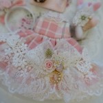 ～ベビー・ピンク*格子＊ミニスウィーツドール*オビツ11*ドレスset～E