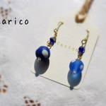 ＊Venetian glass＊水玉ピアス
