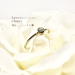 1粒Swarovski ring(gold)