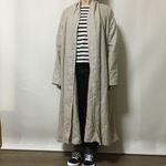 ナチュラルリネンのローブコート