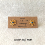 パールと透かしフラワーのピアス・イヤリング♡ロイヤル ブルー マーメイド