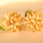 咲いたお花イヤリング