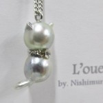 本真珠×ねこネックレス＊世界に1つ＊第50弾