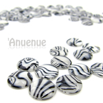 ラウンドカボション12mm 【Zebra】 10個