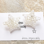 パールがいっぱい♡ビッグスターピアス☺︎+100円イヤリング変更可能♡