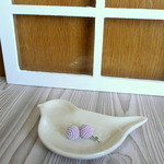 ひとつぶピアス（ライラック）