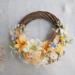 Lune Bonheur Yellow ＊春色イエローのボタニカルハーフリース＊プリザーブドフラワー・お花・ギフト