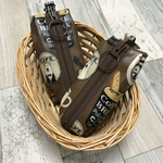 白くまcafeのランドセルキーケース ブラウン