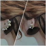 コットンパールピアス＊イヤーカフ×オーガンジー_dg