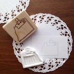 フレーム(ステッチ)　消しゴムはんこ