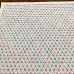 刺し子ふきん✴︎春色✴︎花亀甲✴︎