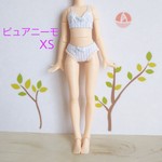 No.355  ピュアニーモ XS サイズランジェリー〈ブラジャー・ショーツセット（ブルーストライプ）〉   