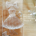 《受注製作》氷の世界のスマホケースJ（girls dress）