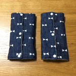 リボン柄 ふわふわよだれカバー