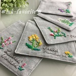 🌿R様ご予約品です(*^^*)「野に咲く花々・手刺繍コースター５点セット（ネジバナ他）」