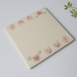 陶製なべ敷き My Pad（ブタさん)　角型　614701