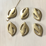 GOLD LEAF DESIGN PLASTICS BEADS