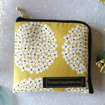 菜の花畑の花のシャボン玉L型財布