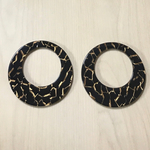 BLACK GOLD FOOP RING DESIGN ACRYLIC PARTS