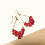 シェルフープピアス
