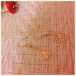 花柄のピアス