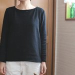 再販です♪　ウールＴセーター　ブラック（Ｍサイズ）