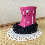 [再販8] 防水靴カバー☆紺色スター
