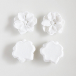 IMPORT 【4個】white flower＊フラワーカボション