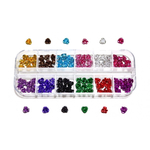 【jewel】アルミ 薔薇 7mm Sサイズ 12色SET 各色10個入り レジン デコ素材