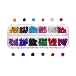 【jewel】アルミ 薔薇 9mm Lサイズ 12色SET 各10個入り レジン デコ素材