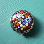 七宝焼・ミルフィオリのピルケース（海の中のお花畑）