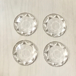 VINTAGE CLEAR ROUND DESIGN CABOCHON