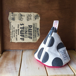 コロンとしたとんがりポーチ(水玉)