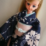 夏の絽のお着物セット　ジェニーちゃん＆momokoサイズ