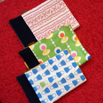 海外端切れ ハンドメイド ランチョンマット3枚セット 北欧風 デニム 給食セット