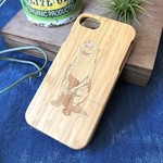 天然木 iphoneXsMAX XR Xs 8 8plus 7 6s SE ケース 木製 贈り物やギフトに ウッド 動物 カワウソ