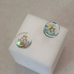 【送料無料】星とホログラムのストローピアス