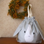 spring sale!再販　うさぎの体操着入れ　