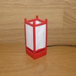 ミニチュア　あんどん 紅