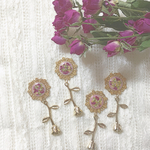 ♥左   PINK×薔薇チャーム♥