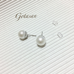 再販！ シンプル コットンパールピアス
