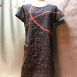 チュニック丈のプルオーバー　着物リメイク