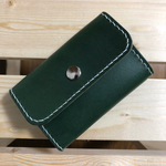 コインキャッチャー  コインケース 緑 グリーン レザー 革 牛革