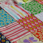 パッチ風＊４重ガーゼのおくるみ　☆70×80☆