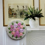 ＊*ミニ薔薇刺繍のクリップ＆ブローチ＊*